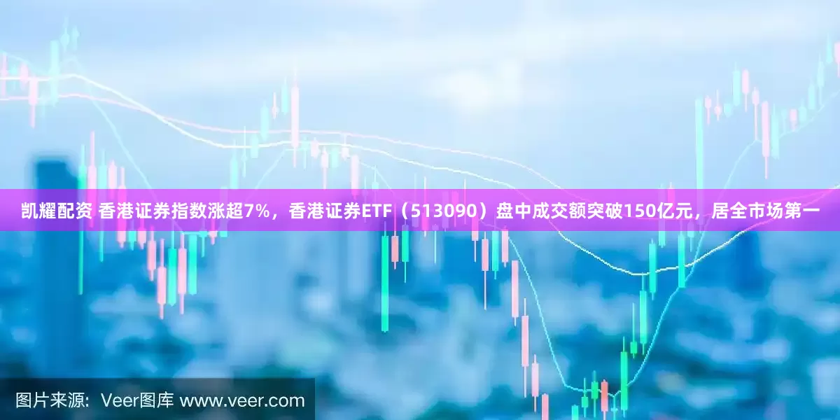凯耀配资 香港证券指数涨超7%，香港证券ETF（513090）盘中成交额突破150亿元，居全市场第一