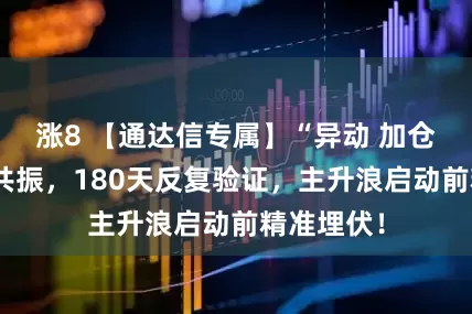 涨8 【通达信专属】“异动 加仓”双信号共振,180天反复验证,主升浪启动前精准埋伏!